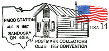 Pictorial postmark: PMCC Station, Sandusky, Ohio; 1987