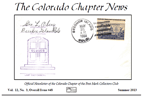 Colorado Chapter Newsletter Header