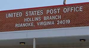 Roanoke, Virginia: Hollins Branch post office